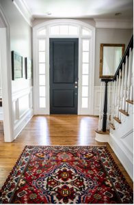 trim painted house hallway