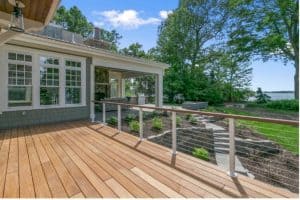 wooden deck refinished by The Painting Craftsmen